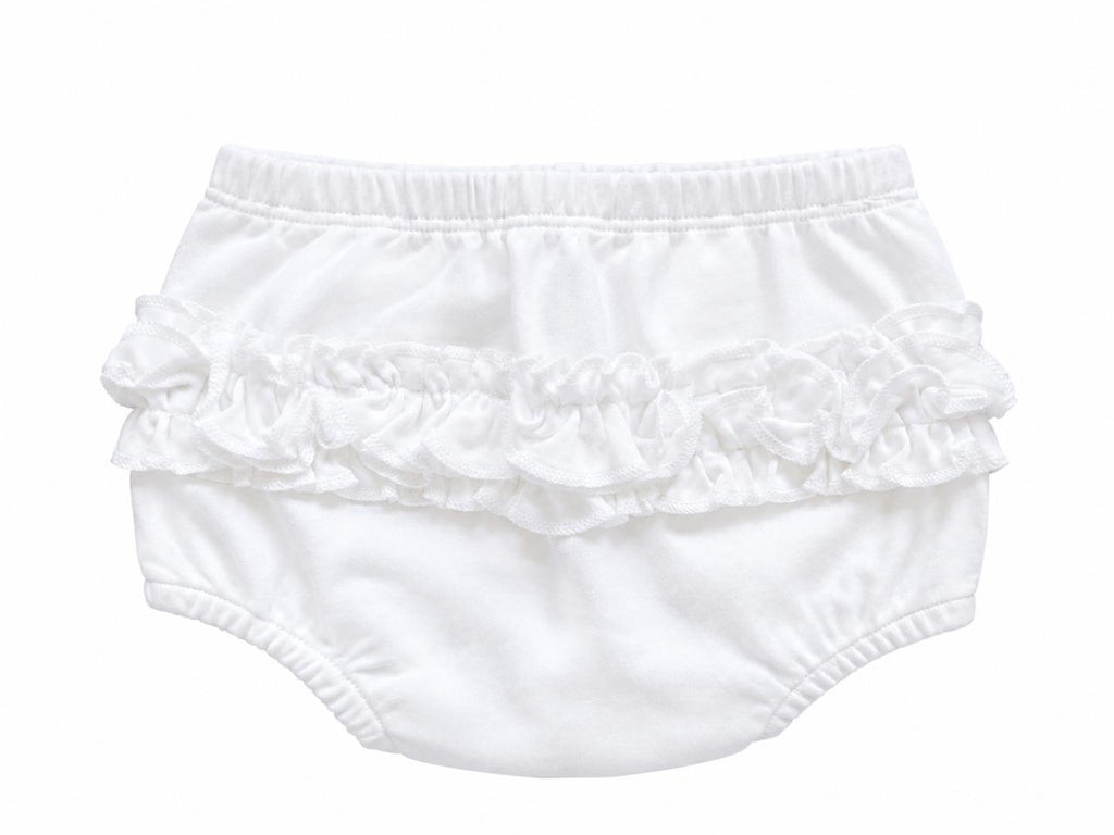 White ruffle bloomers