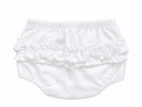 White ruffle bloomers