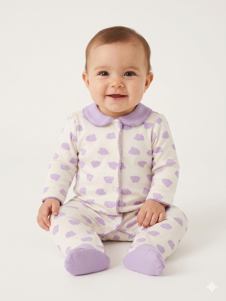 Lilac clouds pajama