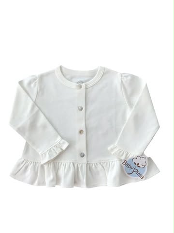 White round-neck jacket