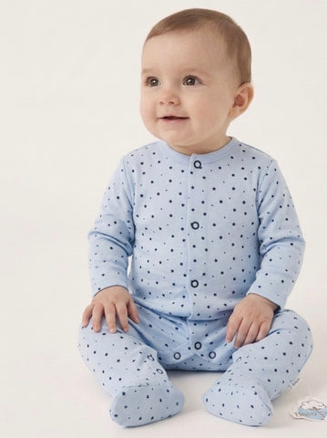 Steel blue pajama with blue stars