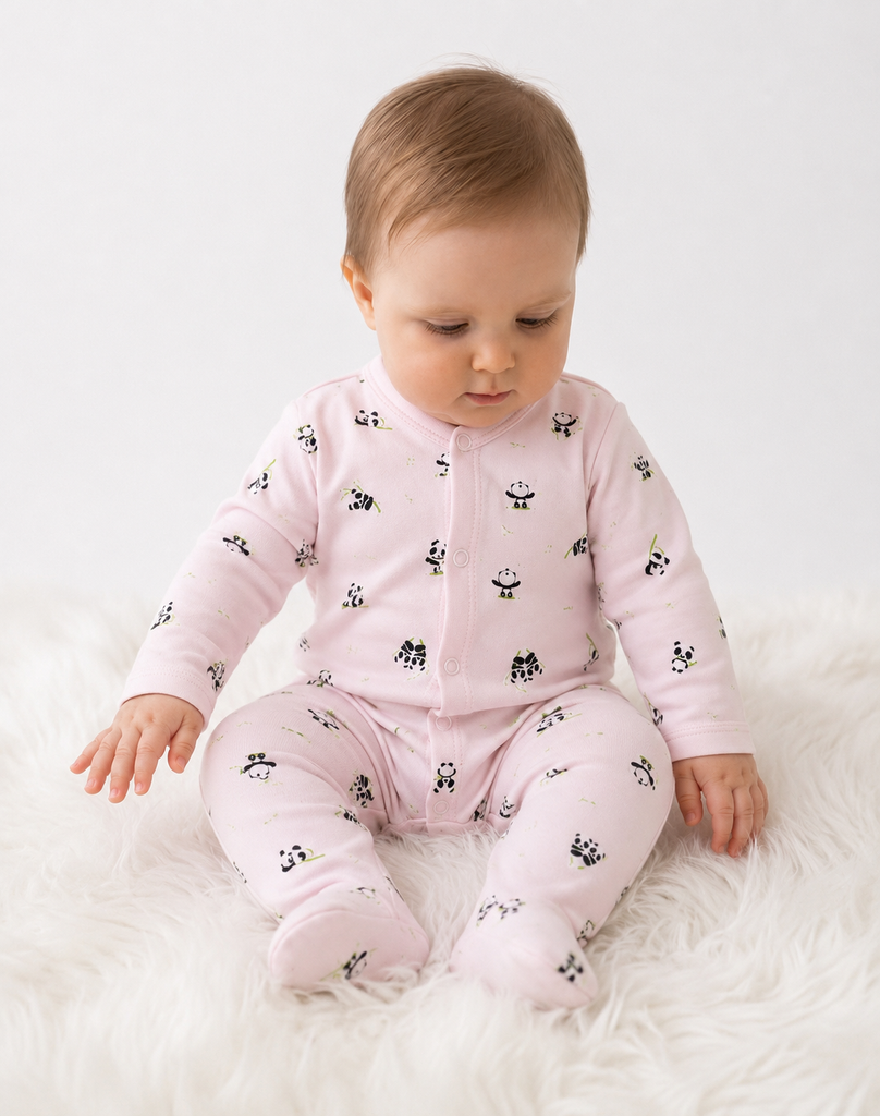 Pink panda pajama
