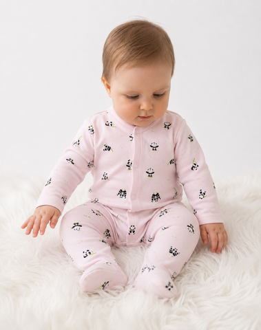 Pink panda pajama