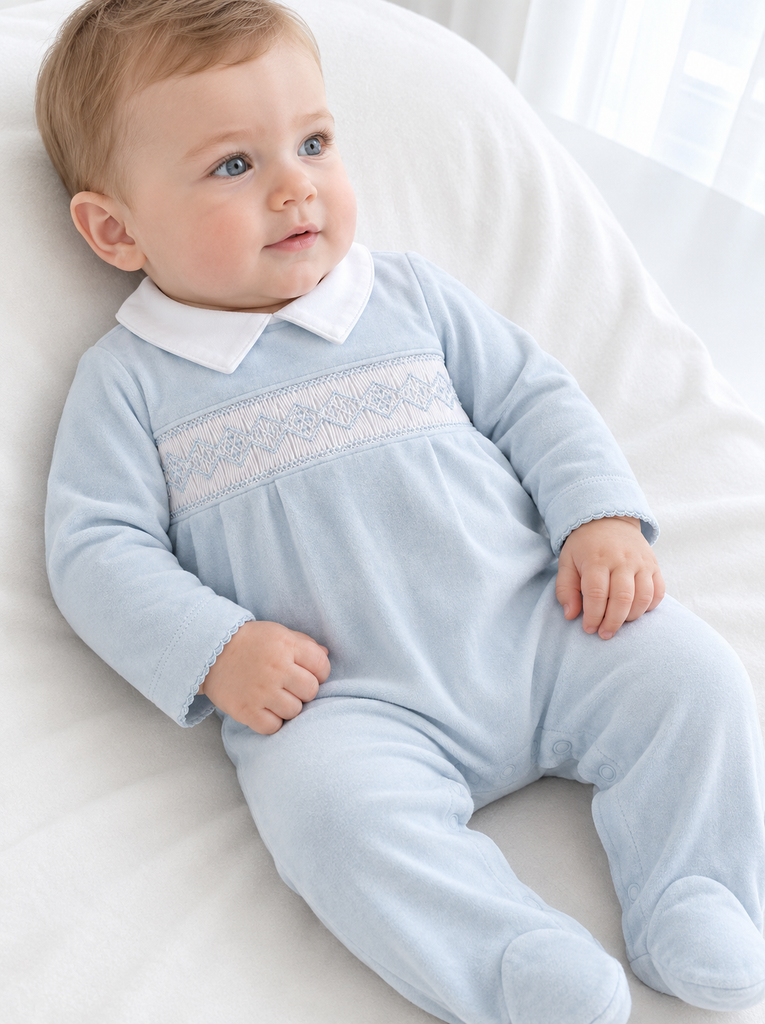 Pajama smock baby blue