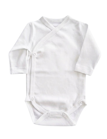 Plain white kimono bodysuit