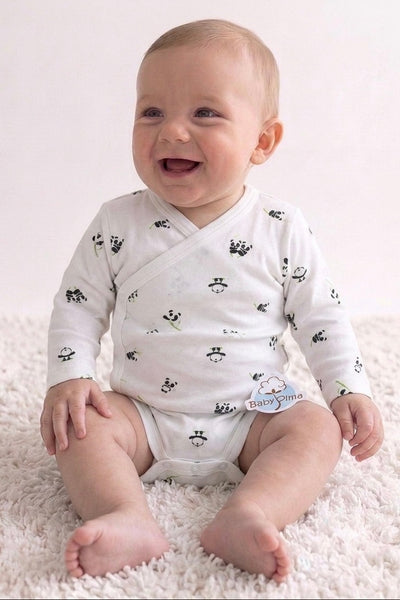Panda bear kimono bodysuit