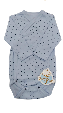 Iron blue and stars kimono bodysuit