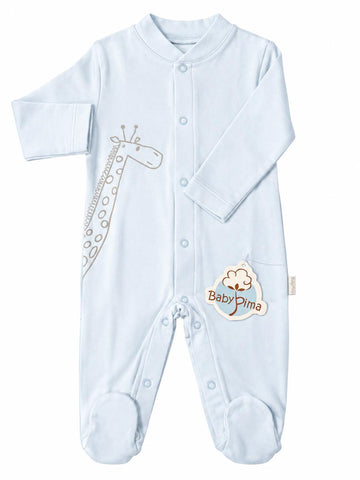 Baby blue giraffe pajama