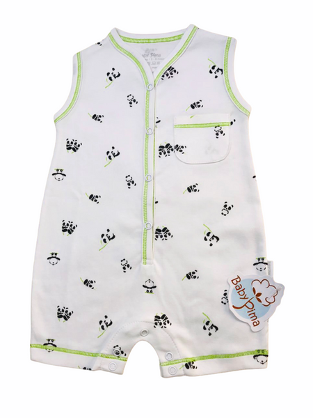 Natural panda romper