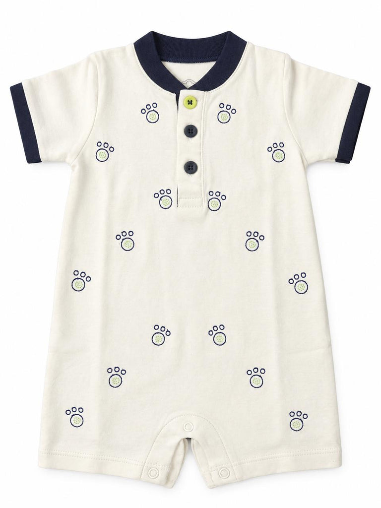 Paw print romper