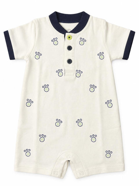 Paw print romper
