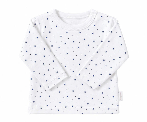 White 4-piece set with blue stars