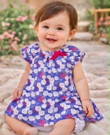 Blue flower dress